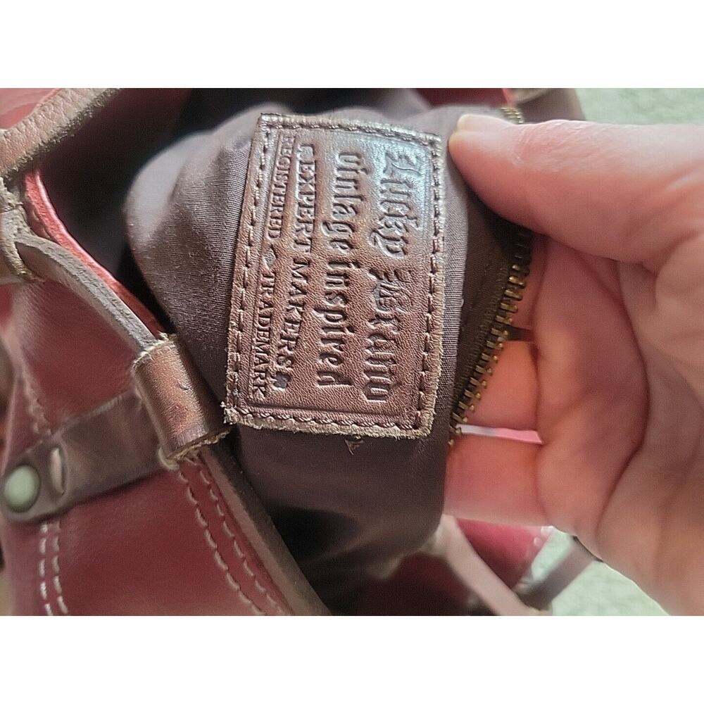 Lucky Brand Big Red Leather Tote / Purse - Picture 12 of 16
